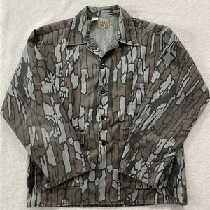 80s Vintage  Gung Ho Trebark Camo Field Jacket Mens XL Made In USA Hunt Gorpcore